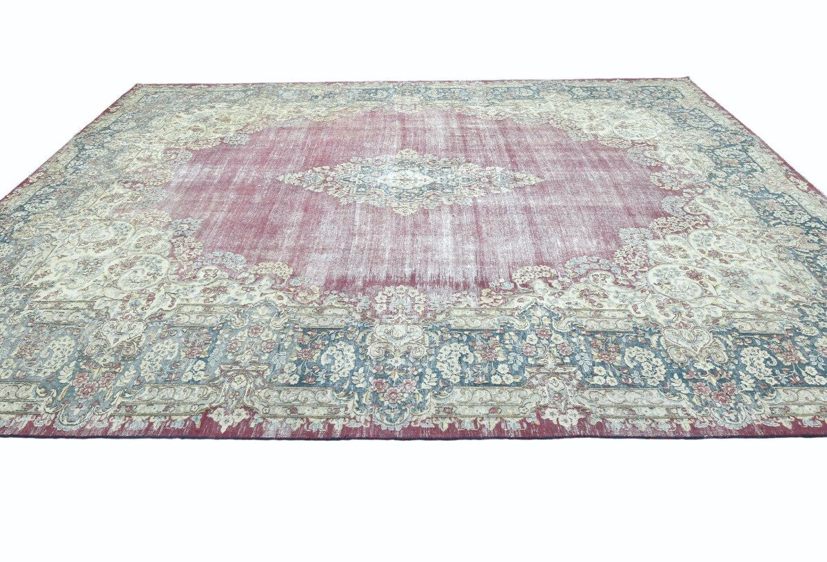 10X13 Ft Handmade Antique Distressed Oriental Rug