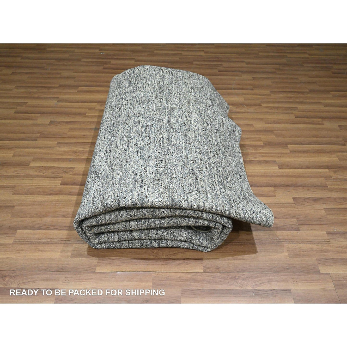 9'X12'1" Nickel Gray Kohinoor Herat Design Pure Wool Hand Knotted Rug