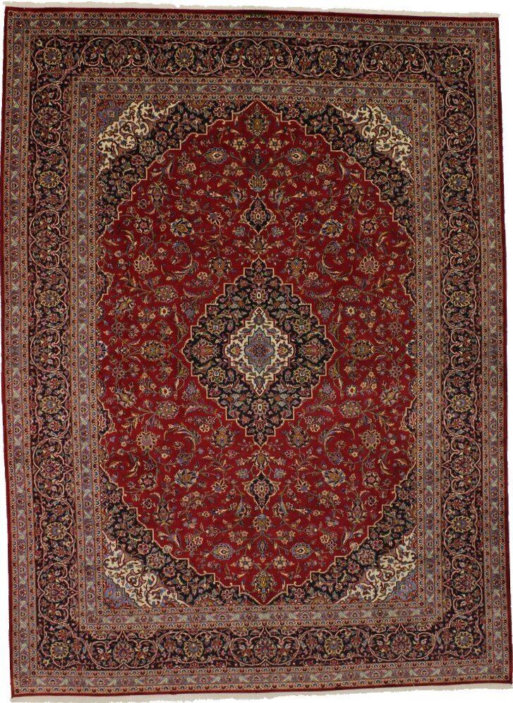 Vintage Traditional Signed Oriental Rug Handmade