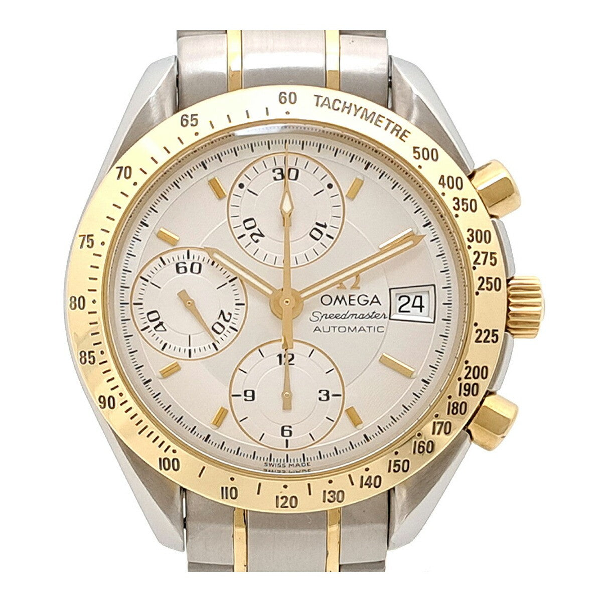 Omega Speedmaster Chronograph Date 3313.30 Silver Men'S Used Watch #61016
