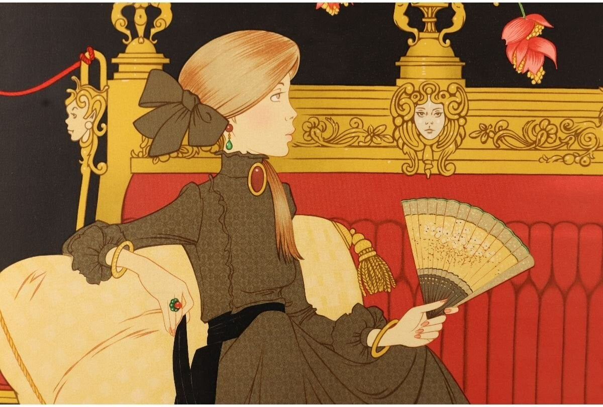 Philippe Henri Noyer Original Vintage Signed Portrait Serigraph