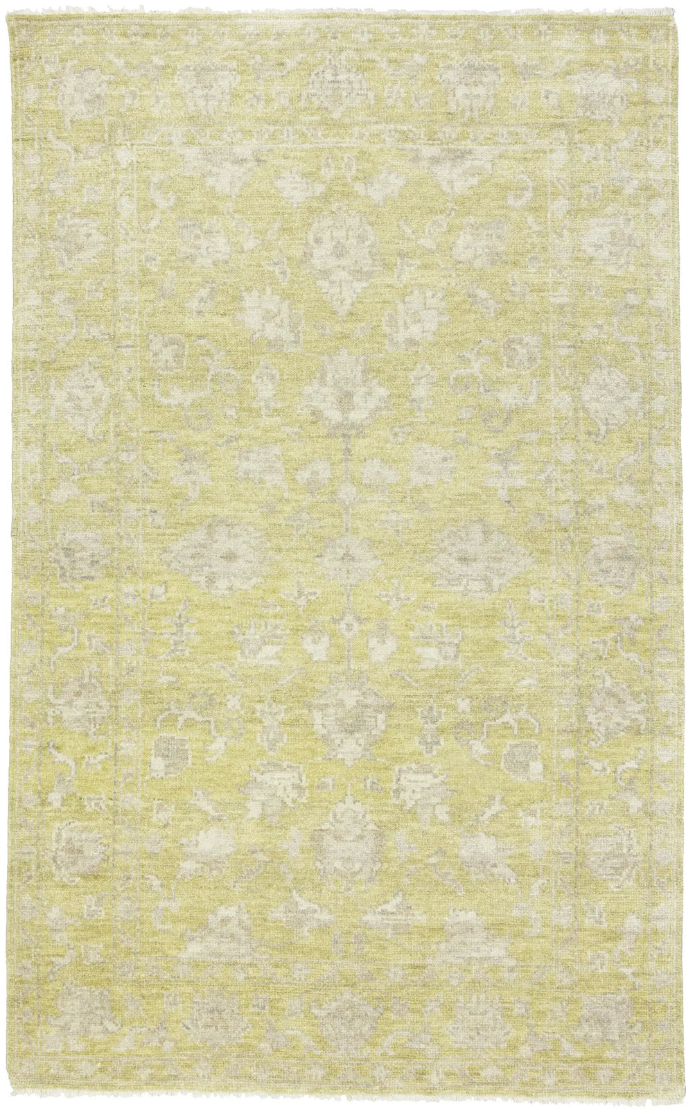 5X8 Ft Transitional Oriental Rug Floral Design