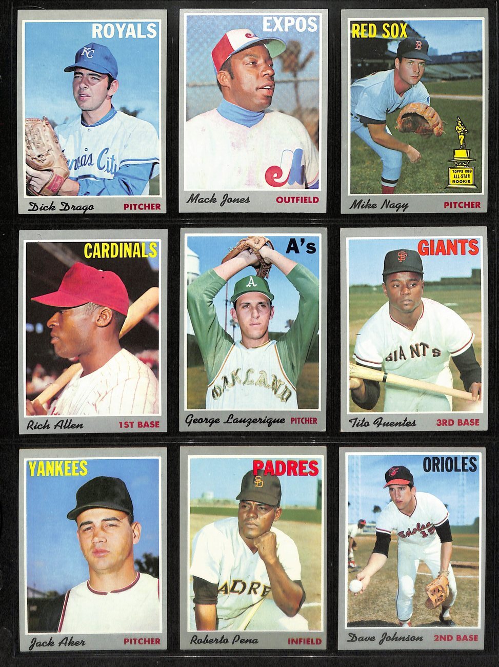 1970 Topps Baseball Card Complete Set (1-720)