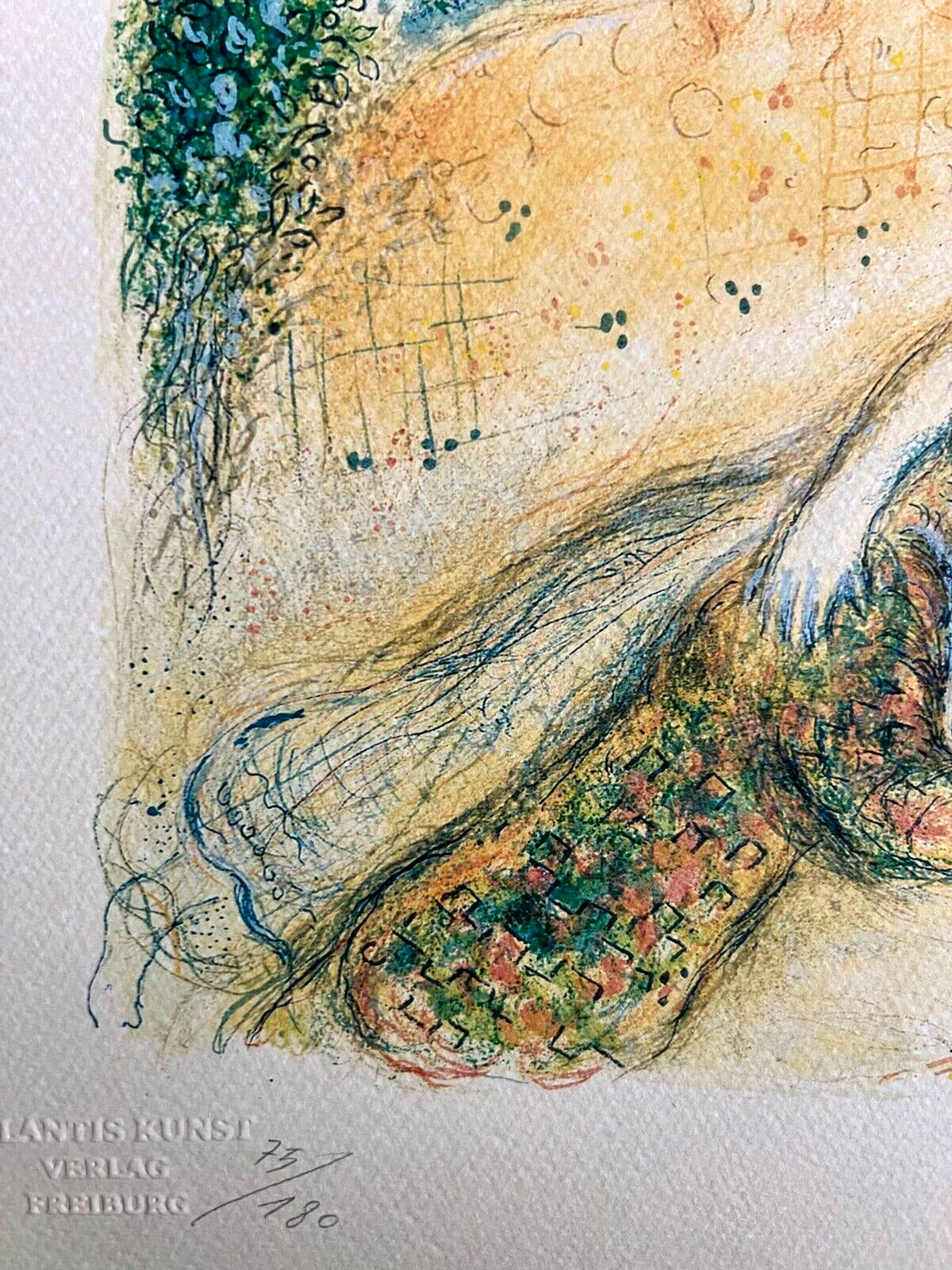 Marc Chagall Lithograph Handmade