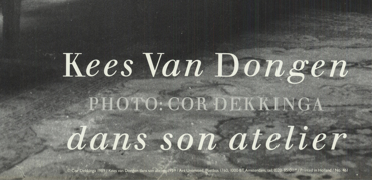 Kees Van Dongen Dans Son Atelier " Offset Lithograph Photograp