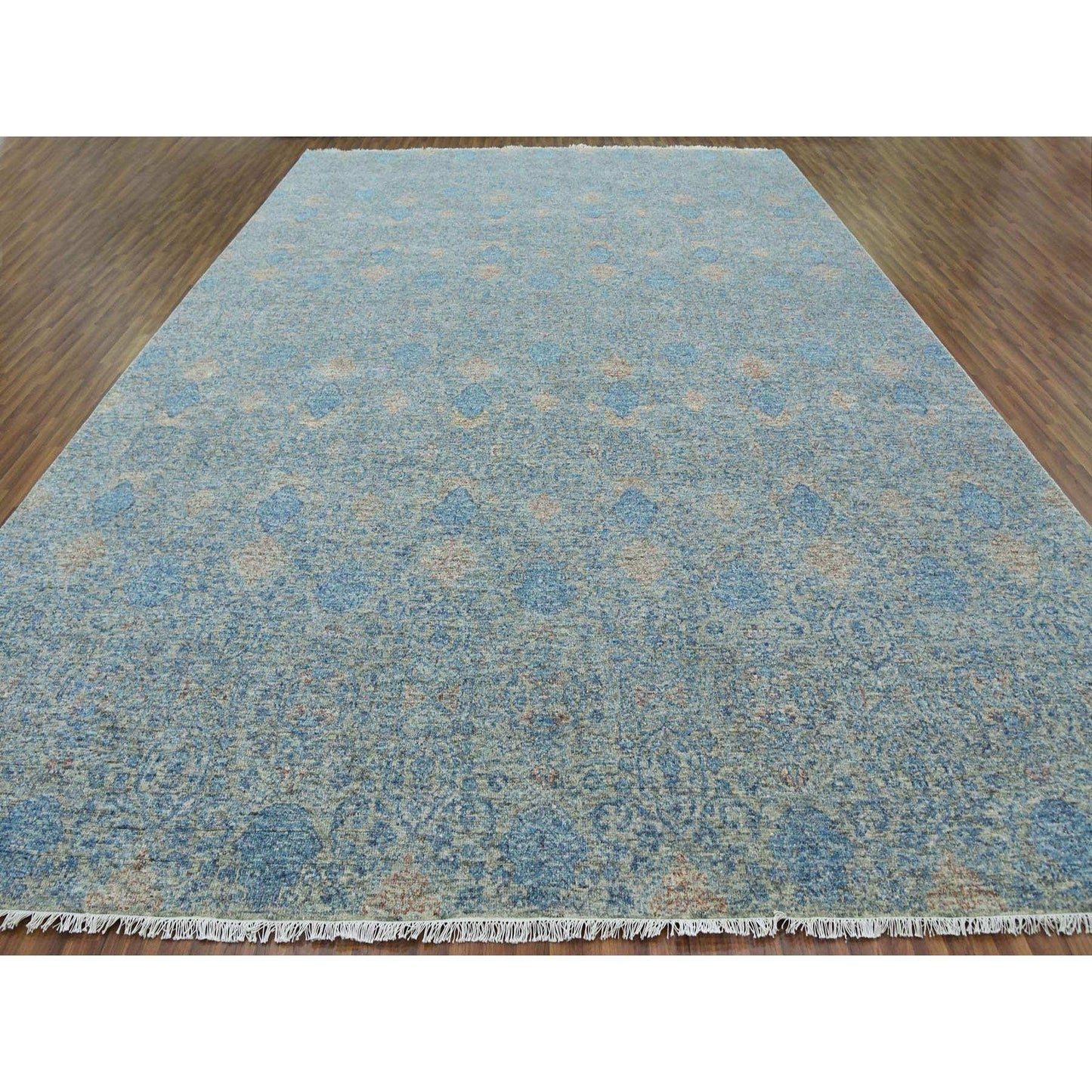 11'10"X17'10" Pure Wool Hand Knotted,Oversize Subtle Oriental