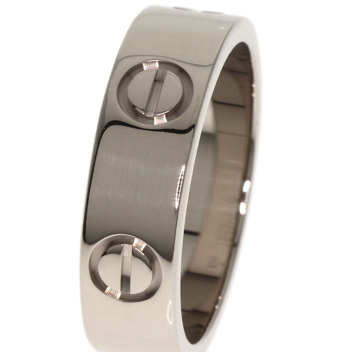 CARTIER Ring love ring #51 K18 White Gold