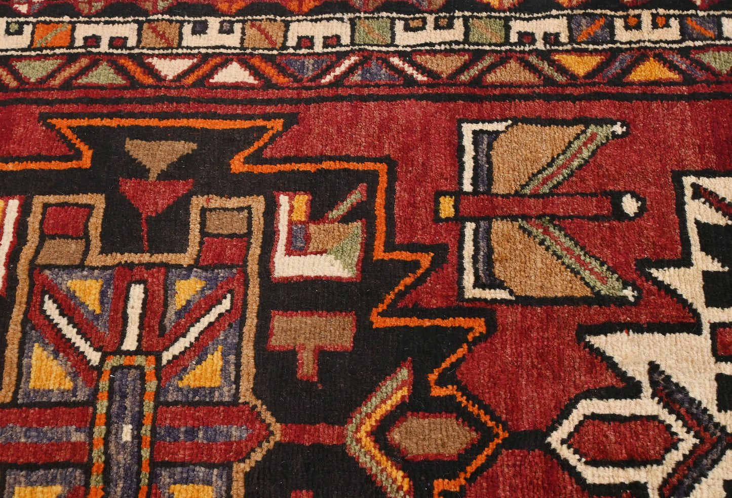 Hand-Knotted Vintage Oriental Runner Rug