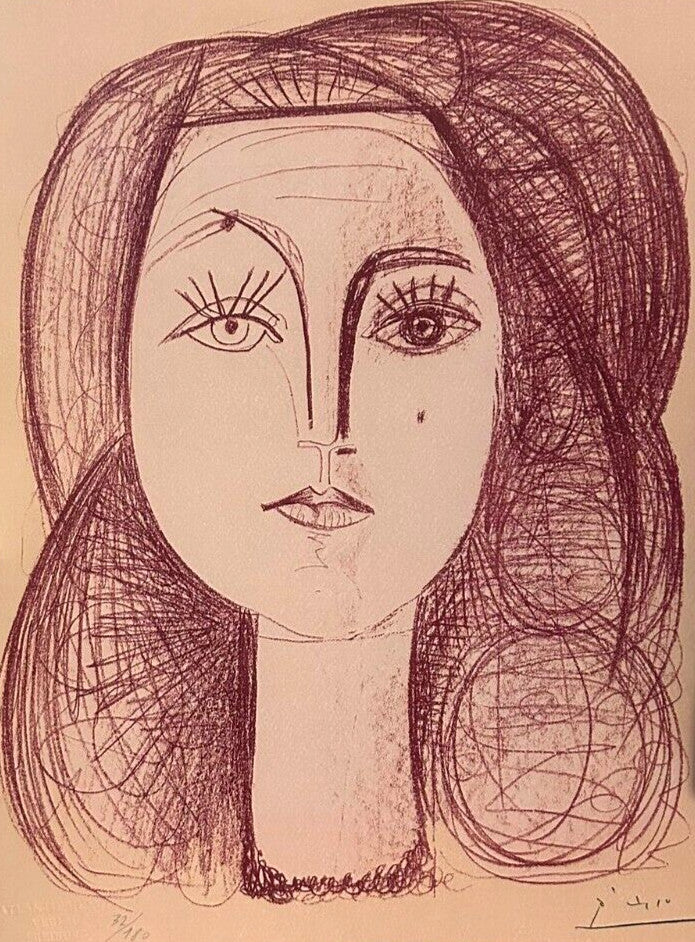 Pablo Picasso Lithograph Coa Signed In Pen Numbered In Pencil Limited