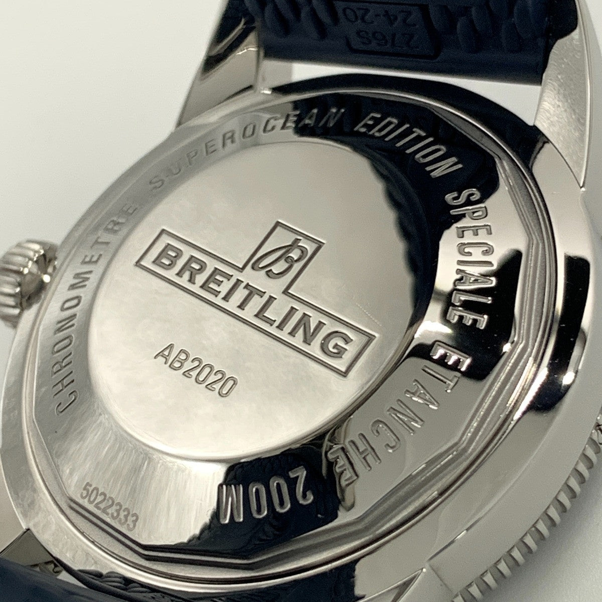 Breitling Ab2020 Navy Case Size 50Mm Band Size 16Cm Men'S Used Watch #2414