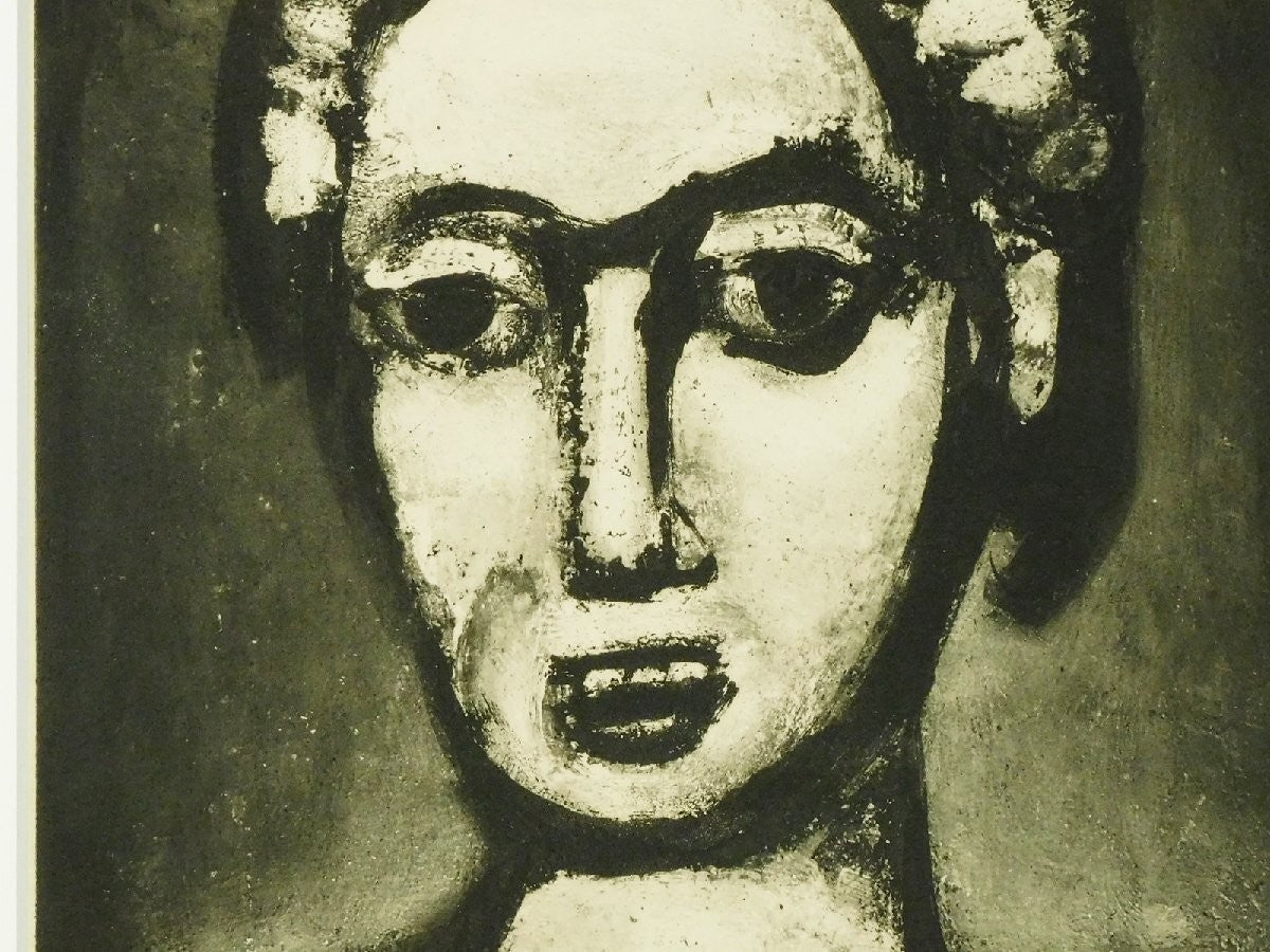 Georges Rouault "Devil Iv" From Fleurs Du Mal Etching & Aquatint 1920S Signed