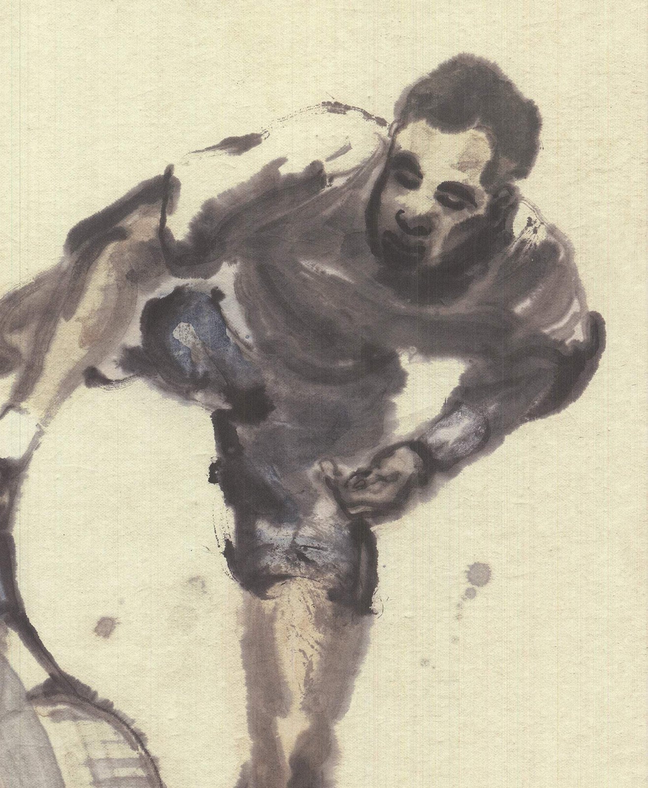 Du Zhenjun Roland Garros French Open Signed " Offset Lithograph 201