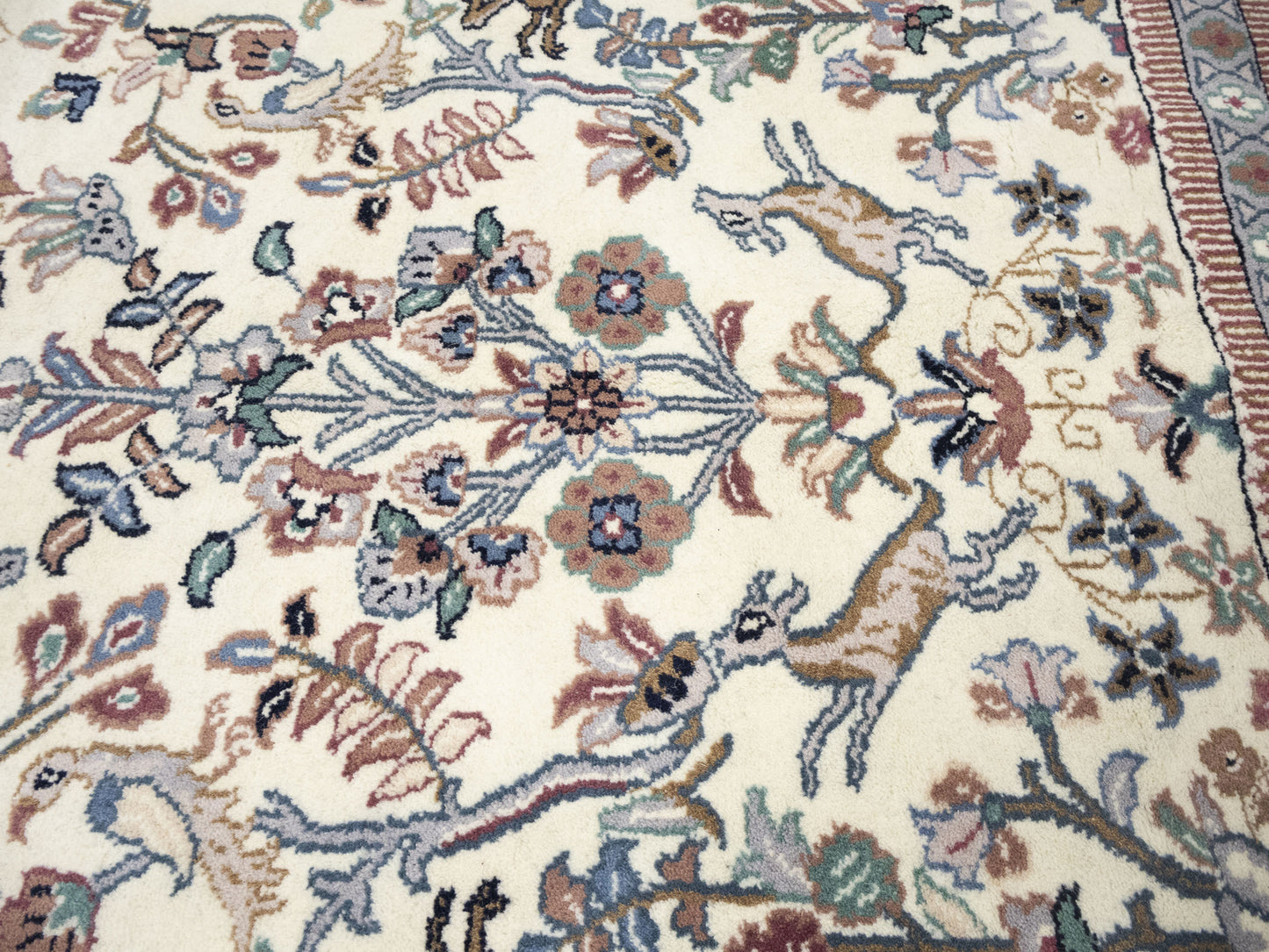 Handmade Extra Large Oriental Rug Animal Design