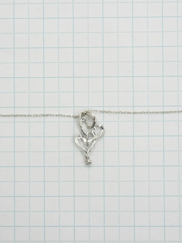 Samantha Tiara Diamond 0.06Ct Heart Motif Necklace K18Wg