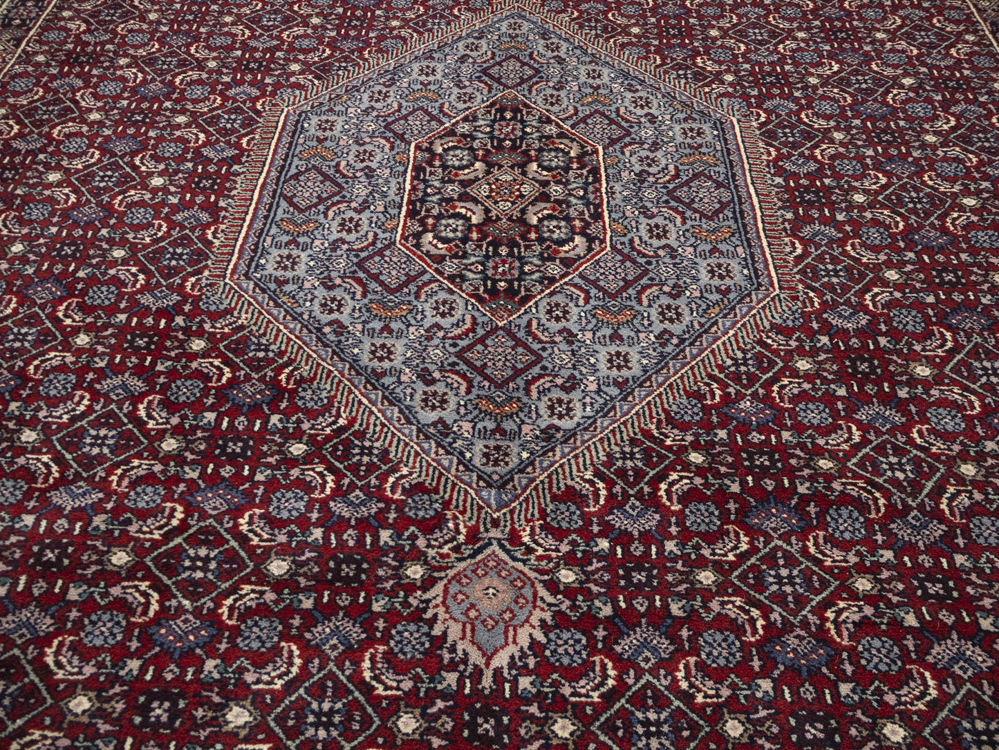 Floral Tribal Indo-Bidjar Oriental Wool Rug