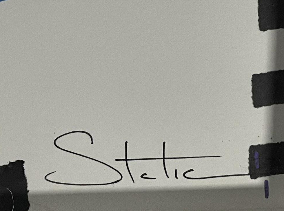 Static "Internal Transfer" Signed Silkscreen W/