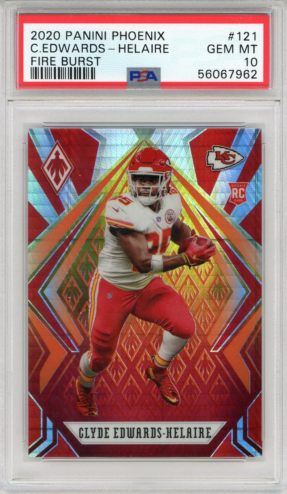 Clyde Edwards-Helaire 2020 Panini Phoenix Fire