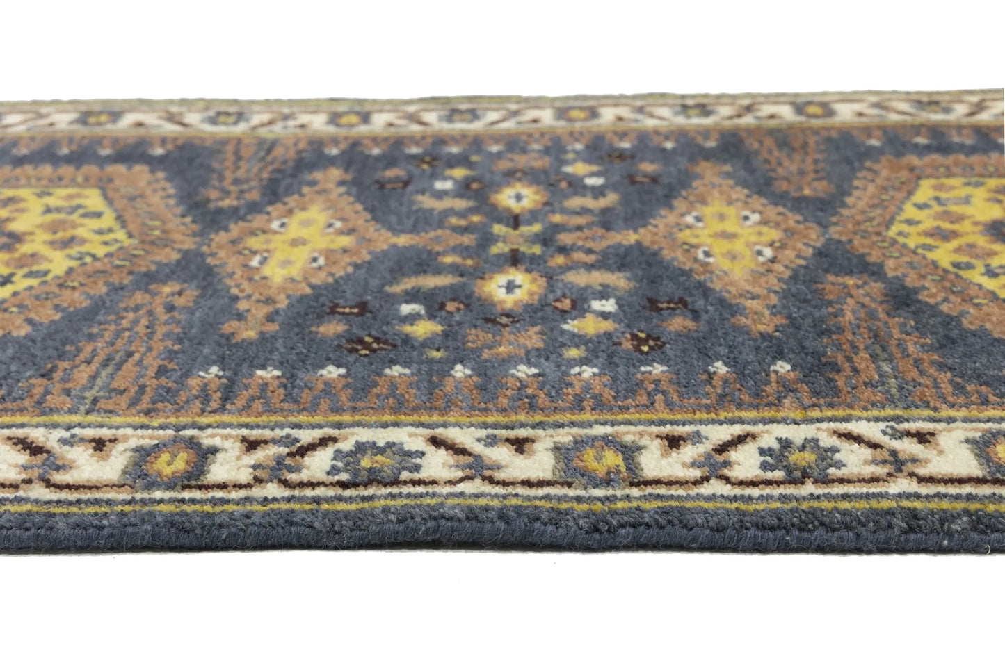 Indo-Viss Oriental Runner Rug Tribal Geometric