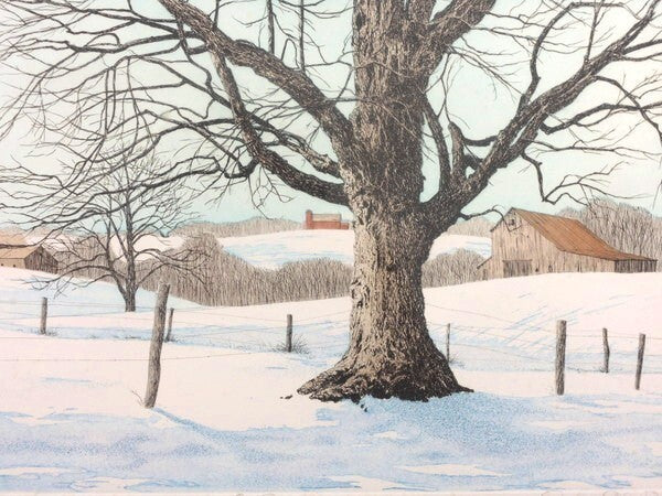 Carol Collette "First Snow" Original Etching