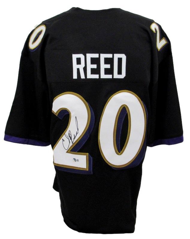 Ed Reed Signed Black Custom Football Jersey