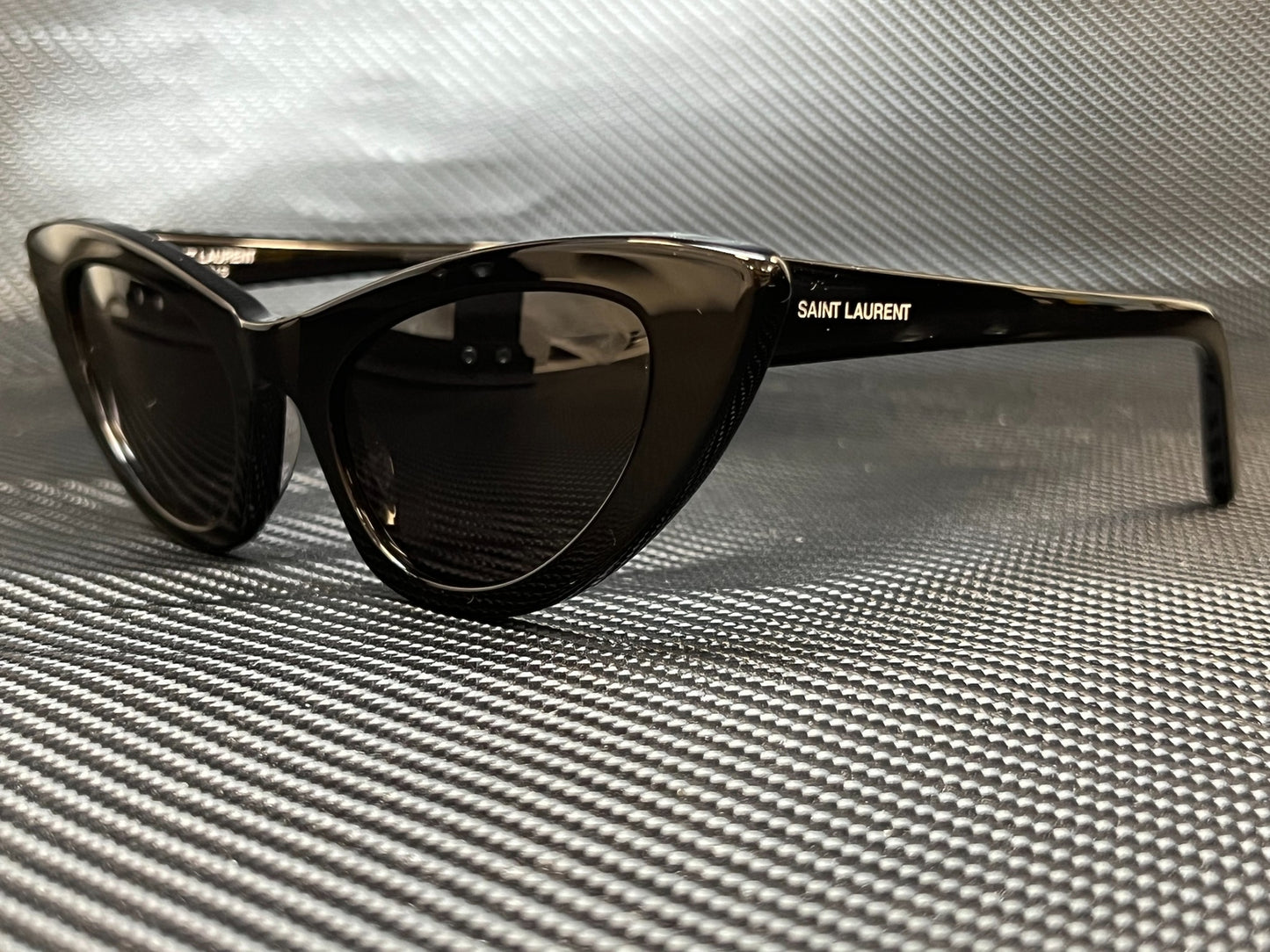 Saint Laurent Sl 213 Lily 001 Black Cat Eye