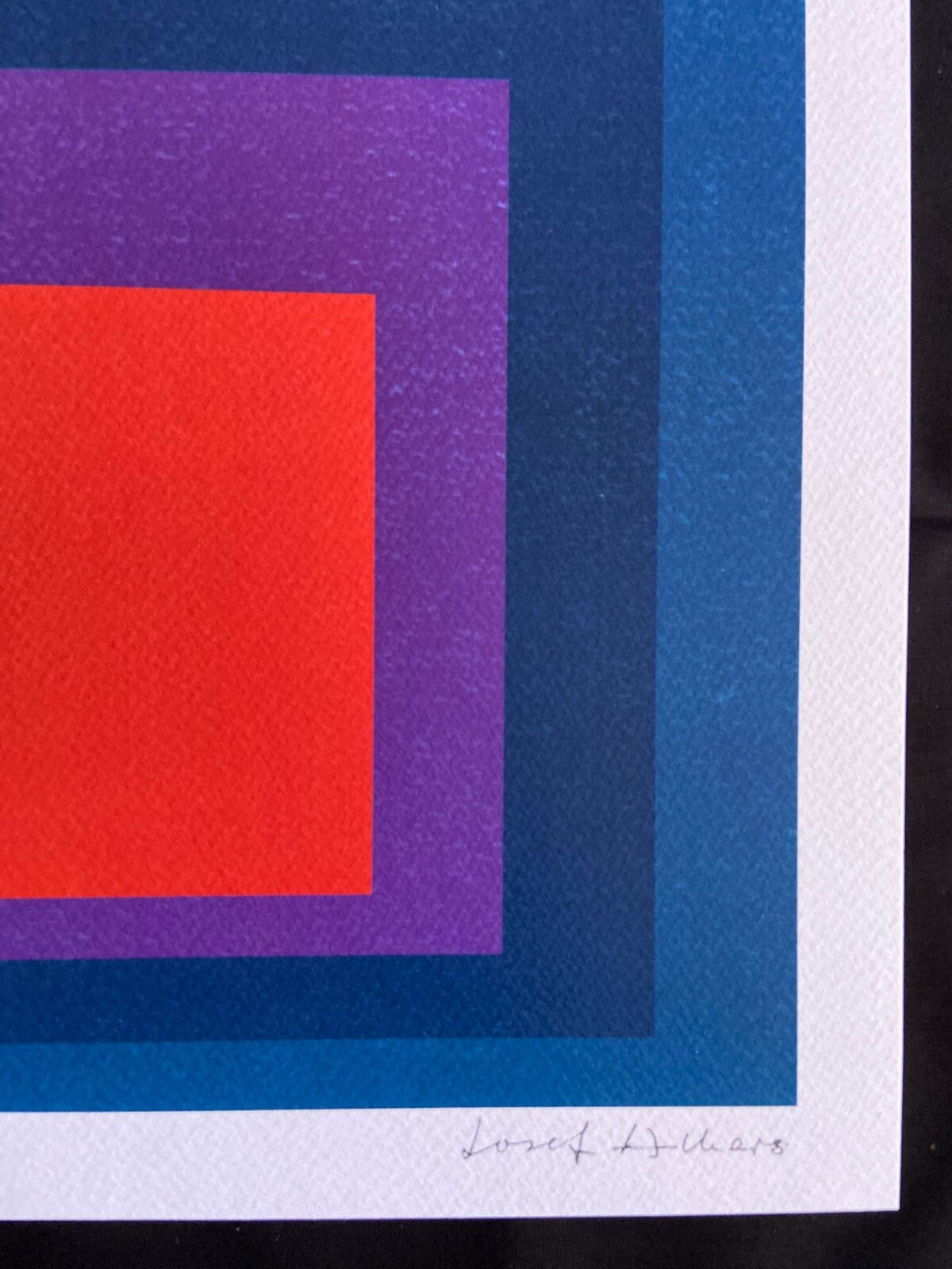 Josef Albers Lithograph Coa Signed Numbered A