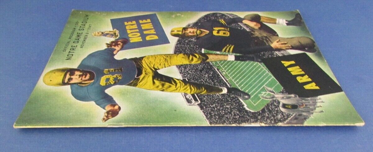1947 Notre Dame Vs. Army College Fb Program Nd
