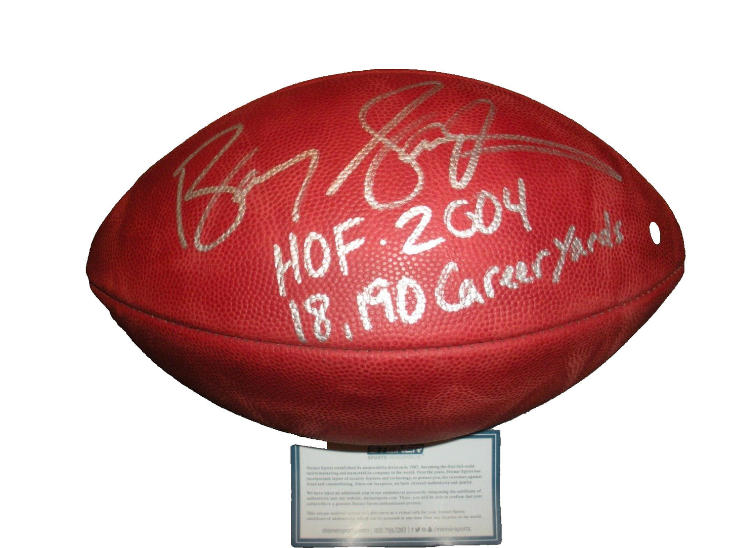 Barry Sanders Detroit Lions Steiner/Coa Signed