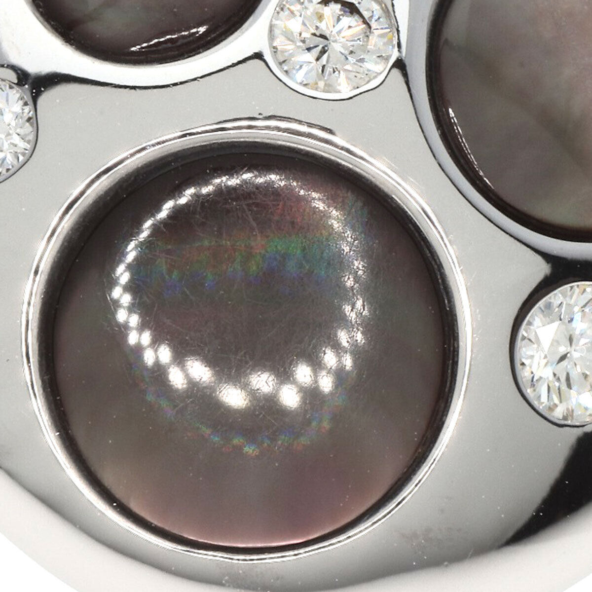 Tasaki Earring Shell Diamond K18 White Gold