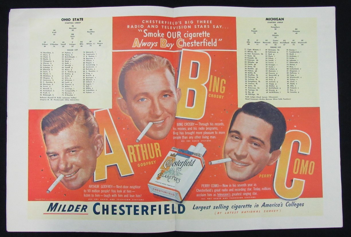 Vintage 11/19/1949 Michigan Vs Ohio State
