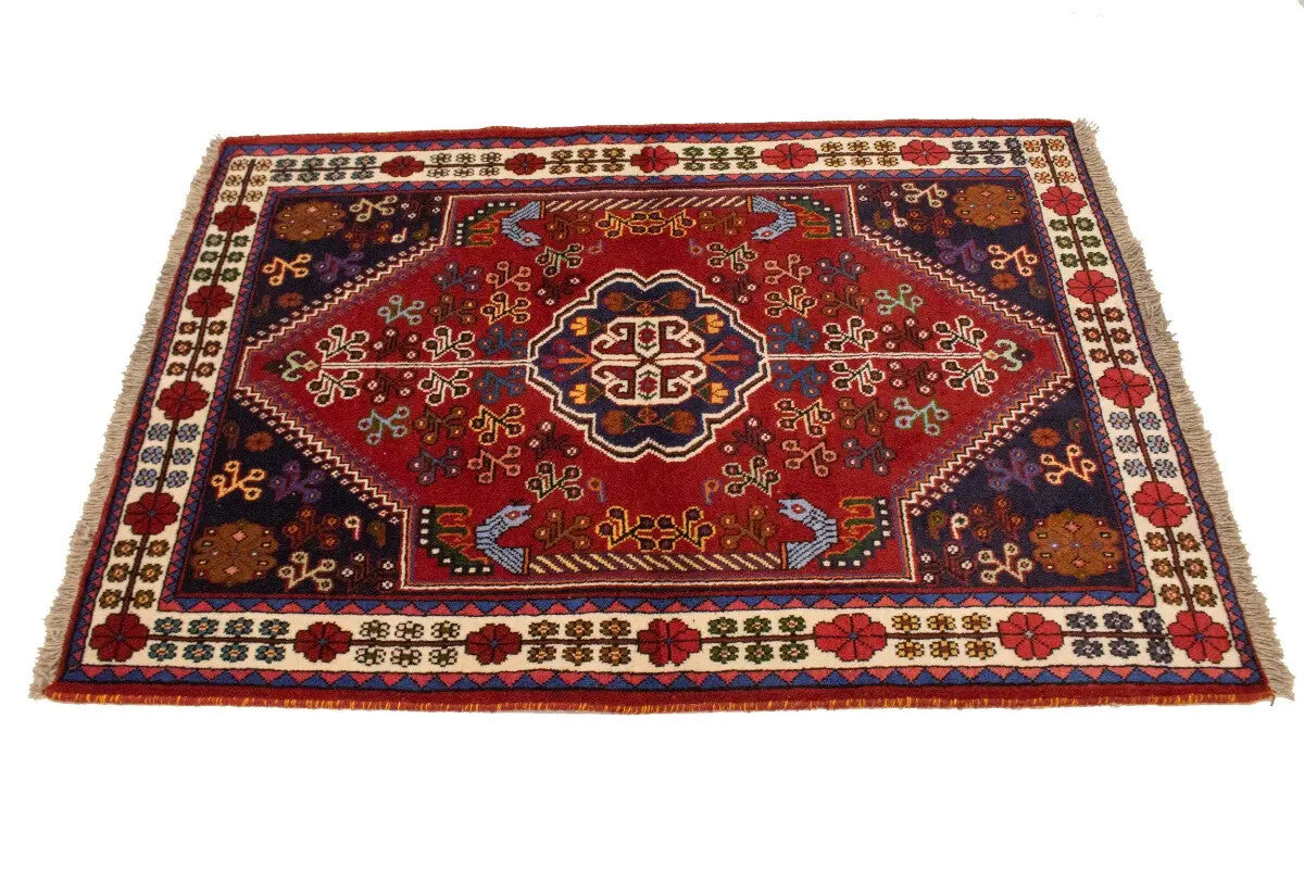 Handmade Wool Tribal Oriental Rug Equestrian