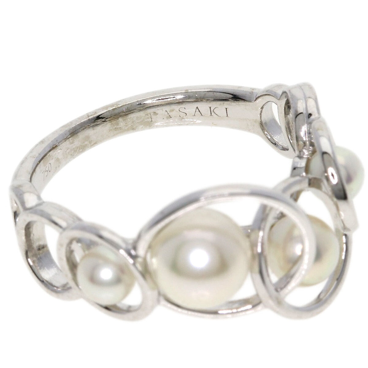 TASAKI Ring Enima Akoya Pearl K18 White Gold