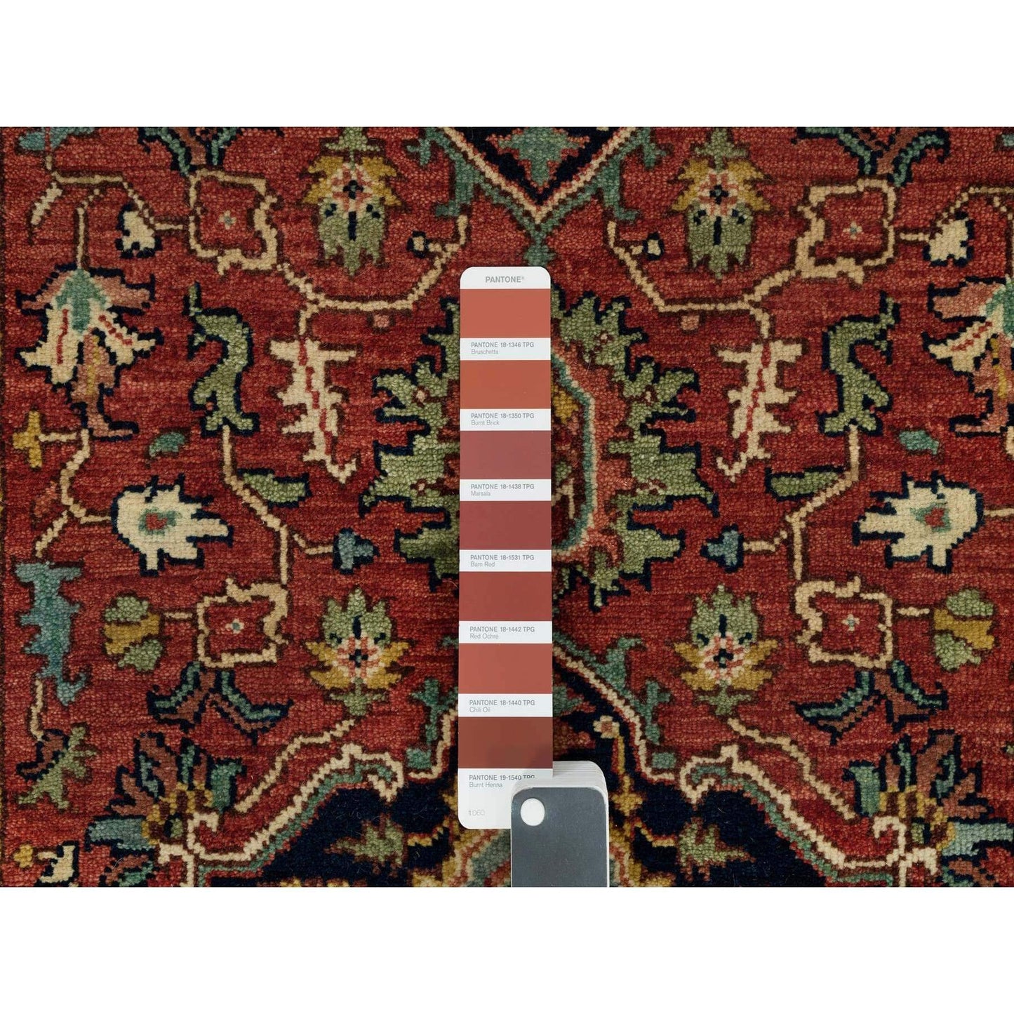 2'8"X22' Carmine Red Heris Re-Creation Soft Wool Xl Runner Oriental Rug