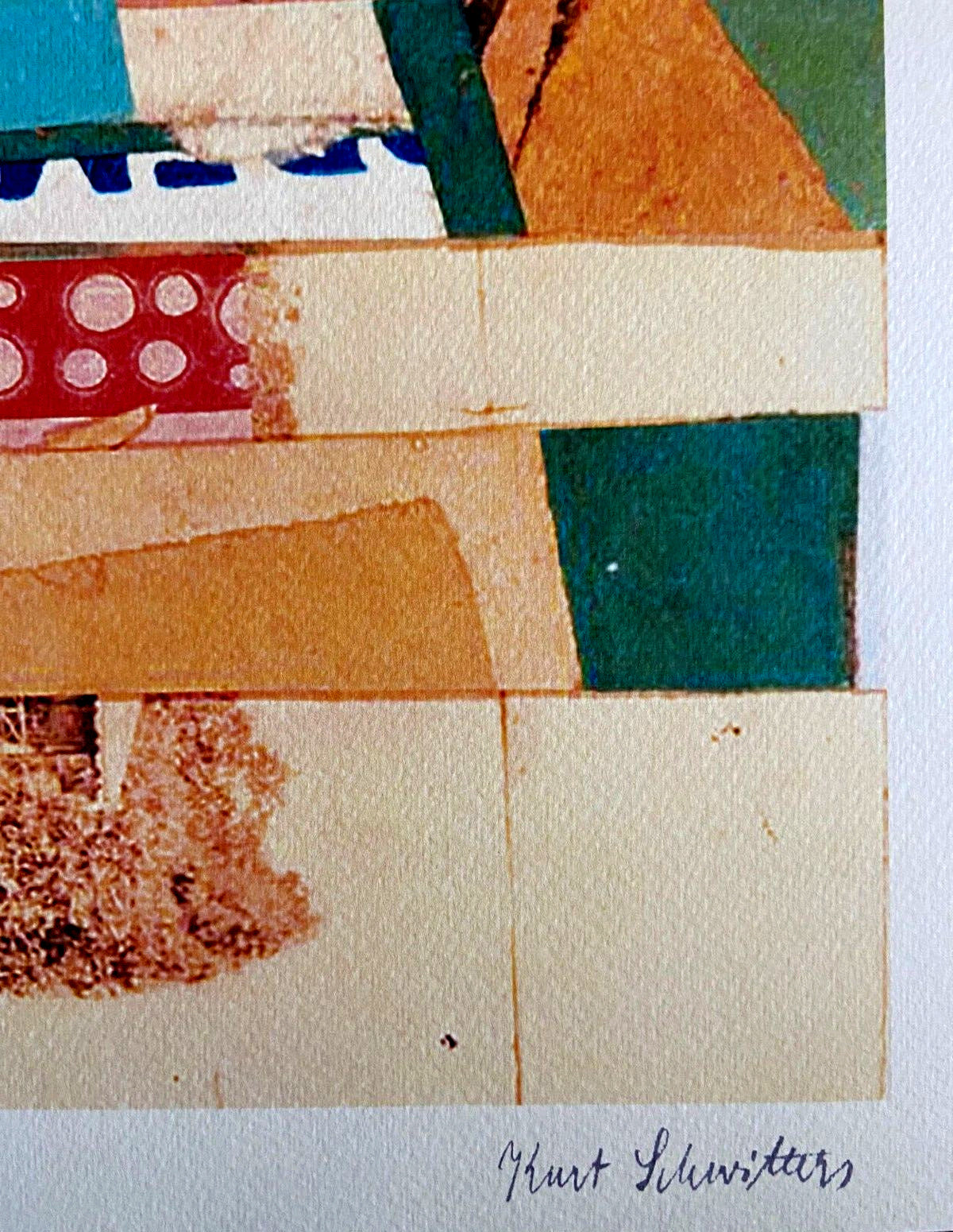 Kurt Schwitters Lithograph Coa