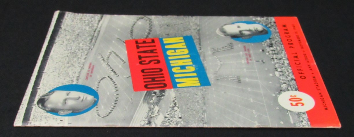 Vintage 11/19/1949 Michigan Vs Ohio State