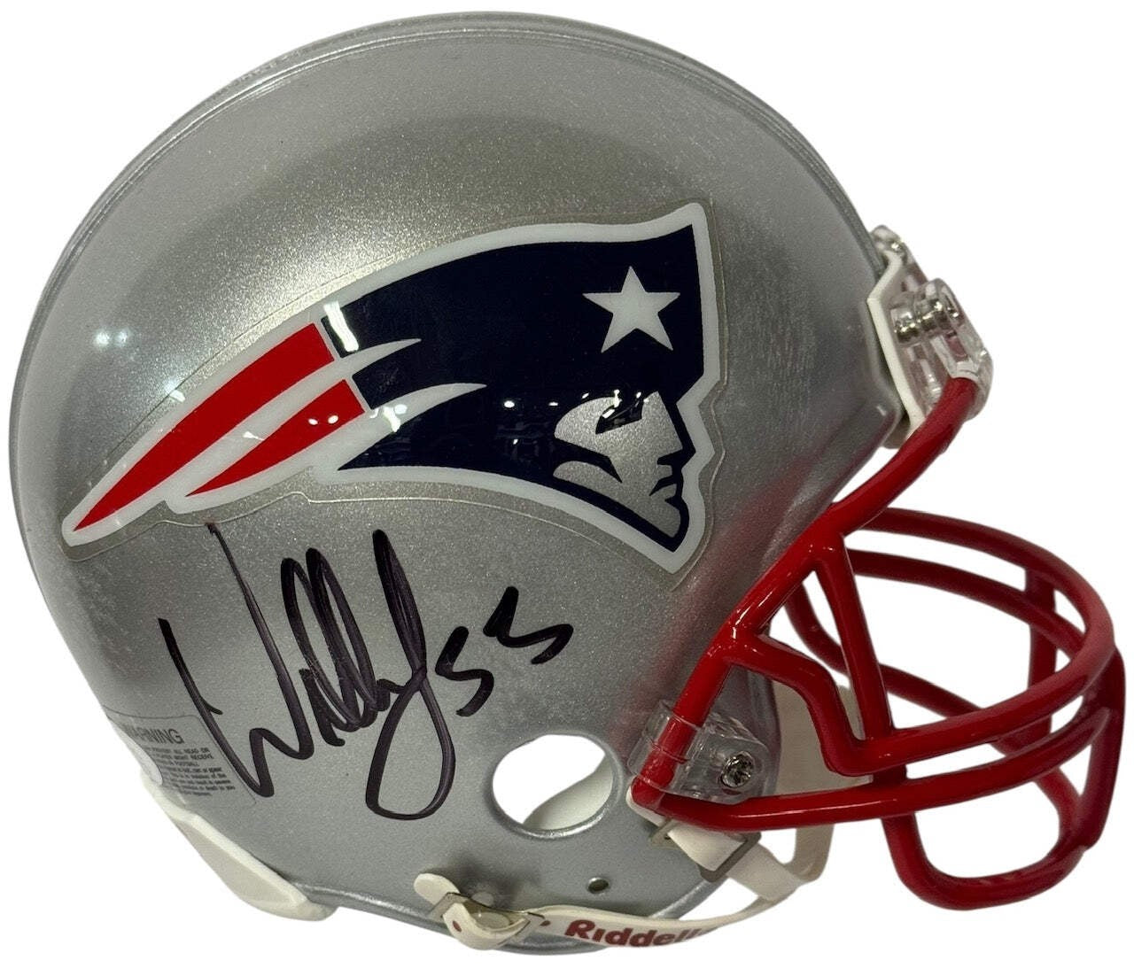 Willie Mcginest Autographed New England Patriots Mini Helmet (Jsa)