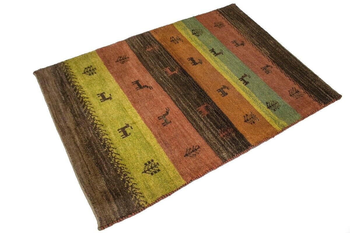 3'3X4'9 Ft Handmade Modern Gabbeh Oriental Rug