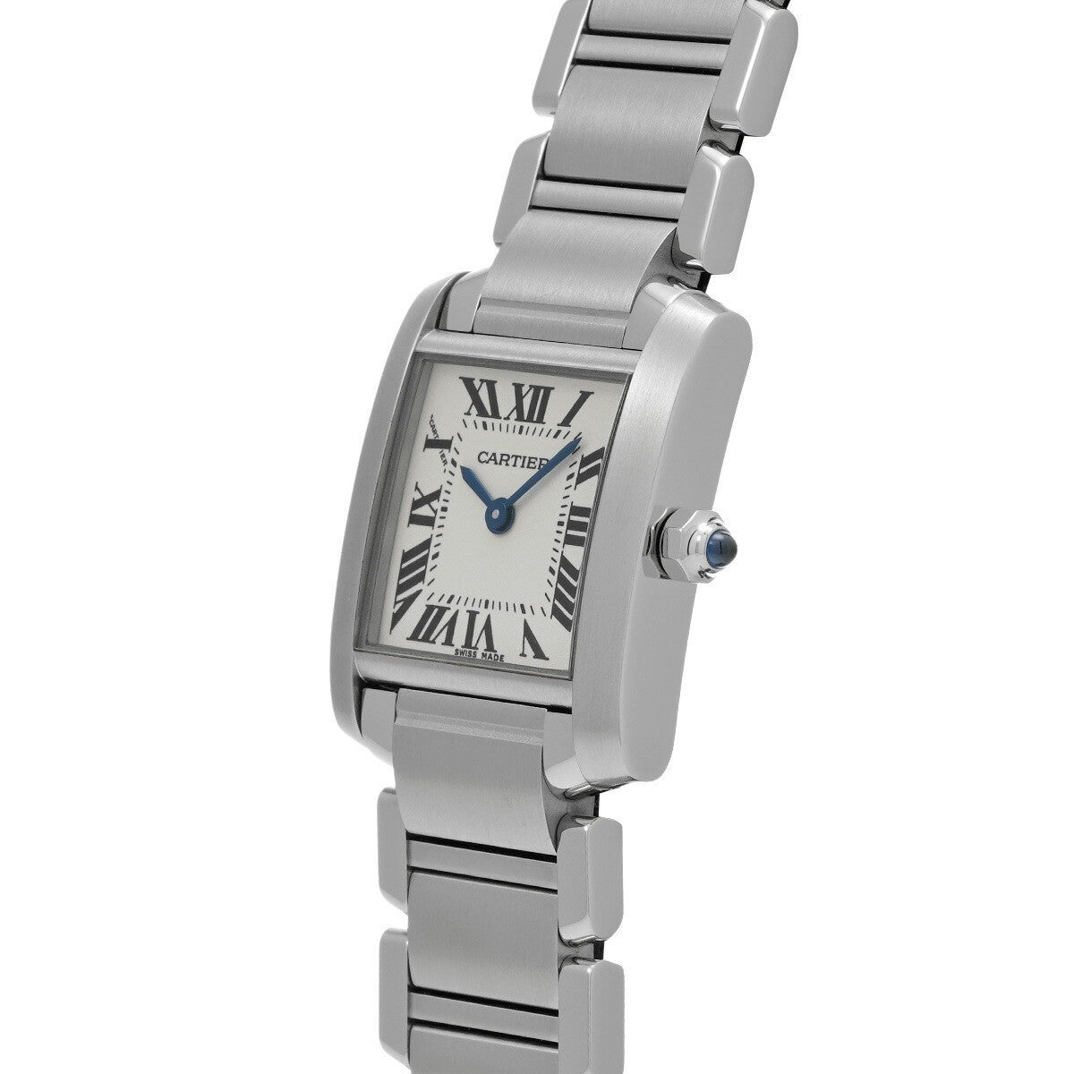 Cartier Tank Franaise Sm W51008Q3 Silver Ladies Used Watch #363325
