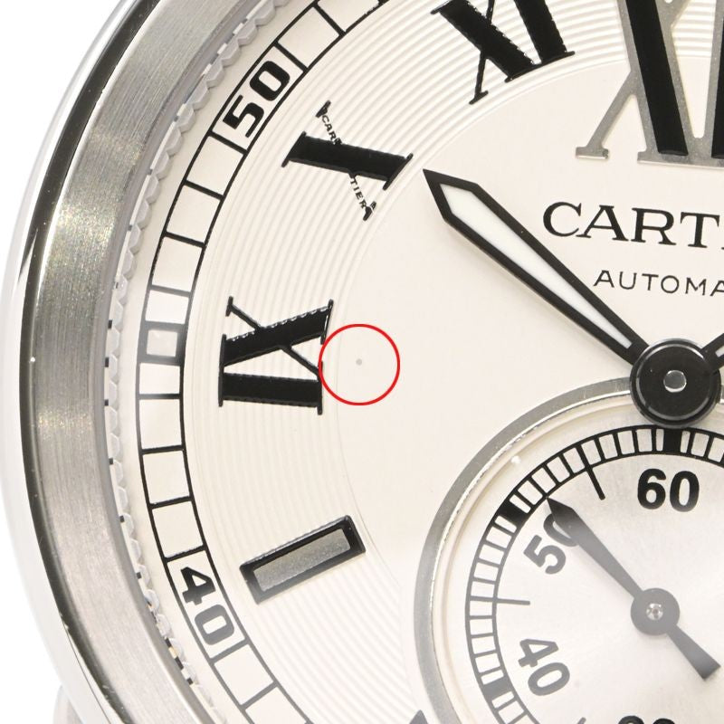 Cartier Calibre De Cartier Watch Lm W7100037 Silver Men'S Used Watch #6109
