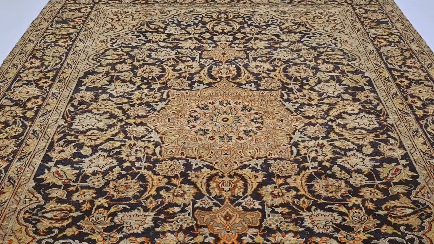 6'5X8'2 Ft Handmade Semi-Antique Oriental Rug