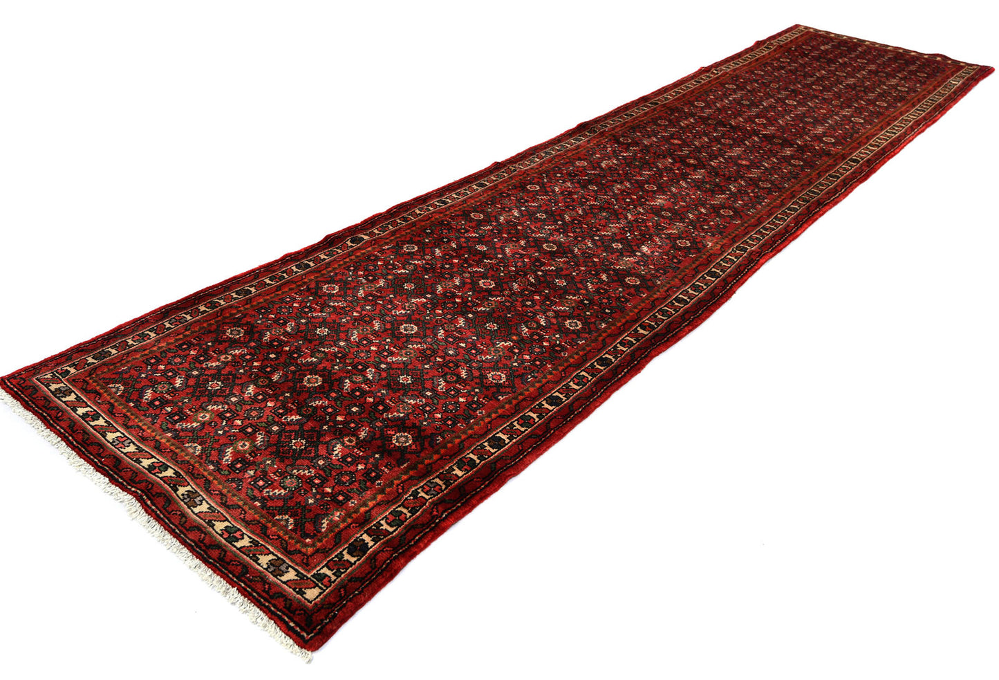 Hand-Knotted Wool Oriental Runner Rug Oversized