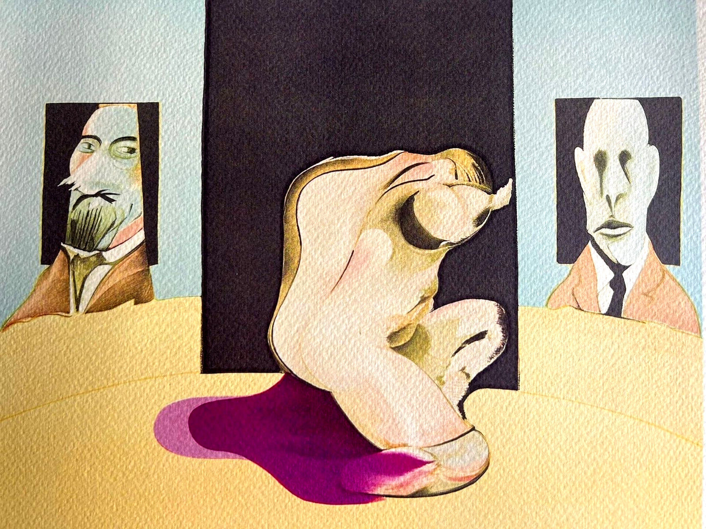 Francis Bacon Lithograph Coa Signed In Pen