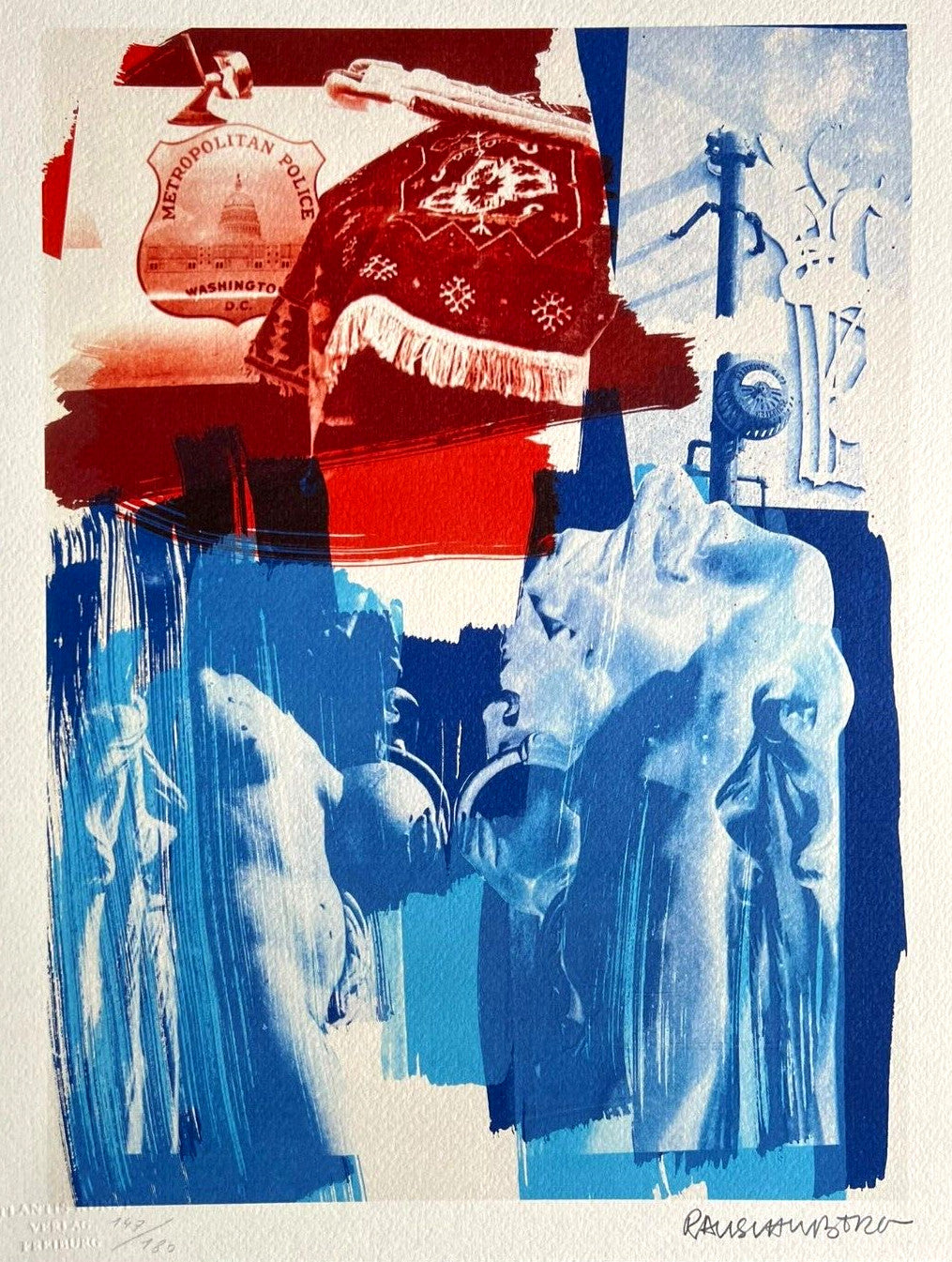 Robert Rauschenberg Lithograph Coa Signed Op