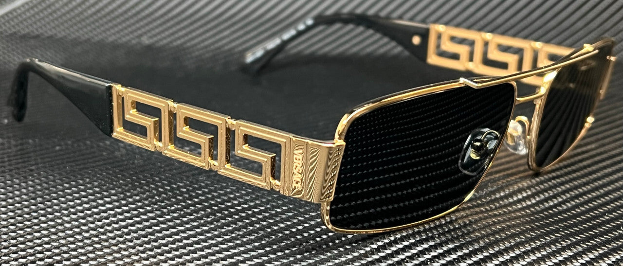 VERSACE VE2257 100287 Gold Dark Grey Men's 60 mm