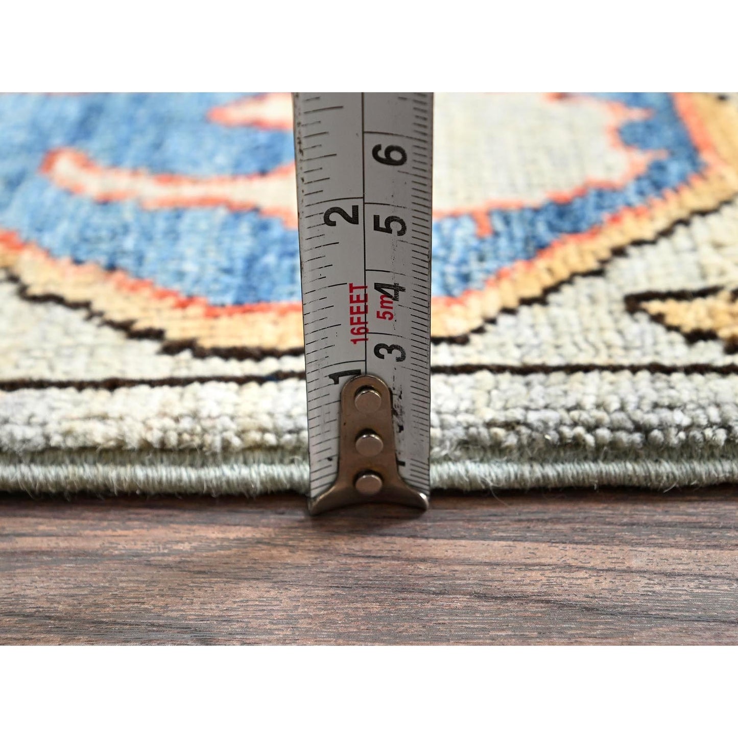 2'9"X9'10" Oyster Gray Bijar Garus Design All Wool Hand Knotted Runner Rug