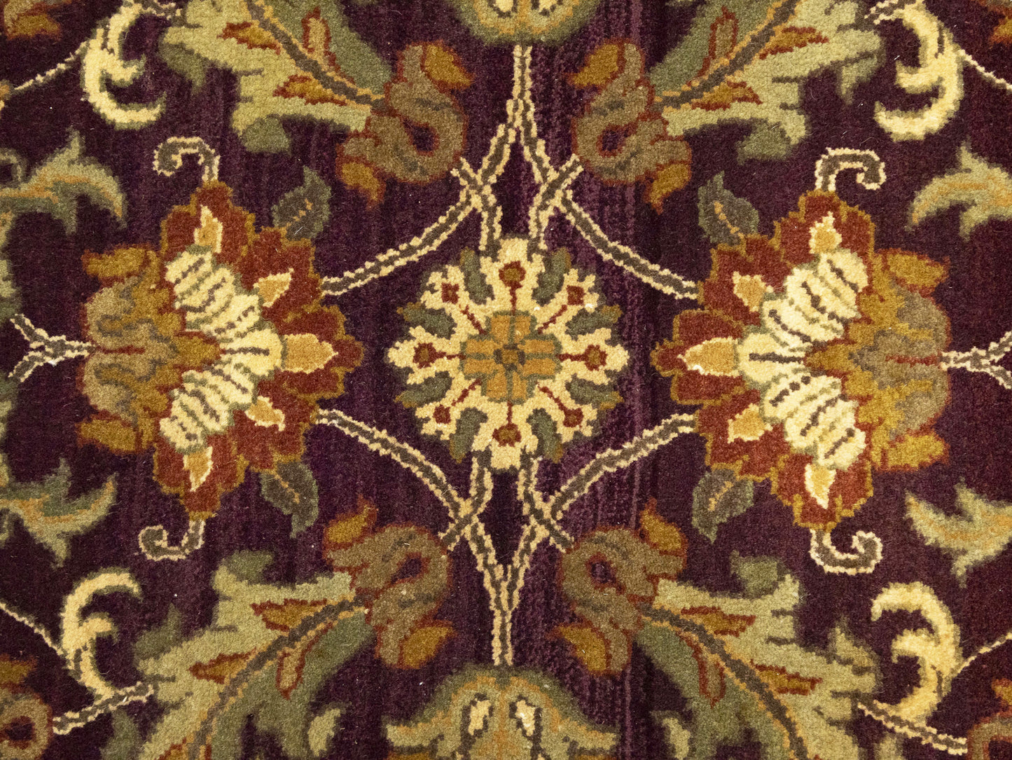 Handmade Thick Pile Oriental Rug Floral Style