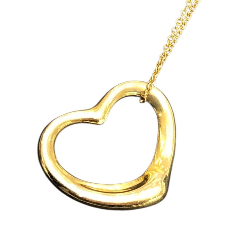 Tiffany & Co. Open Heart Necklace Gold 750Yg