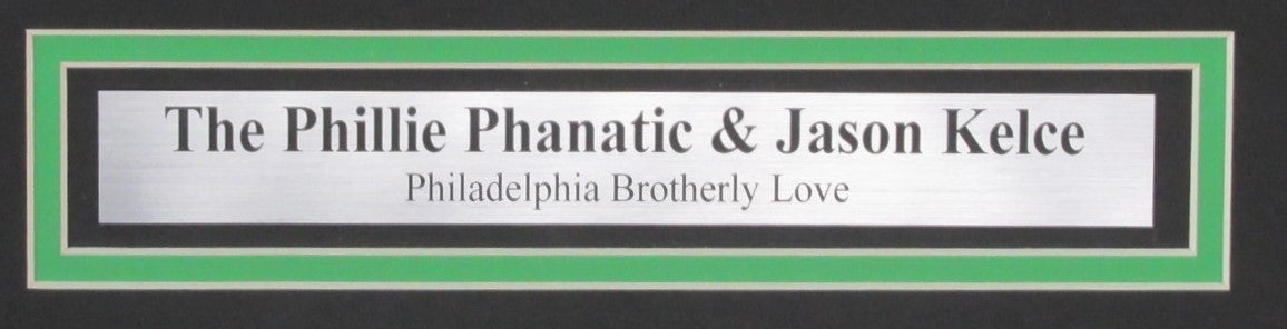 Jason Kelce/Phillies Phanatic Dual-Signed/Insc