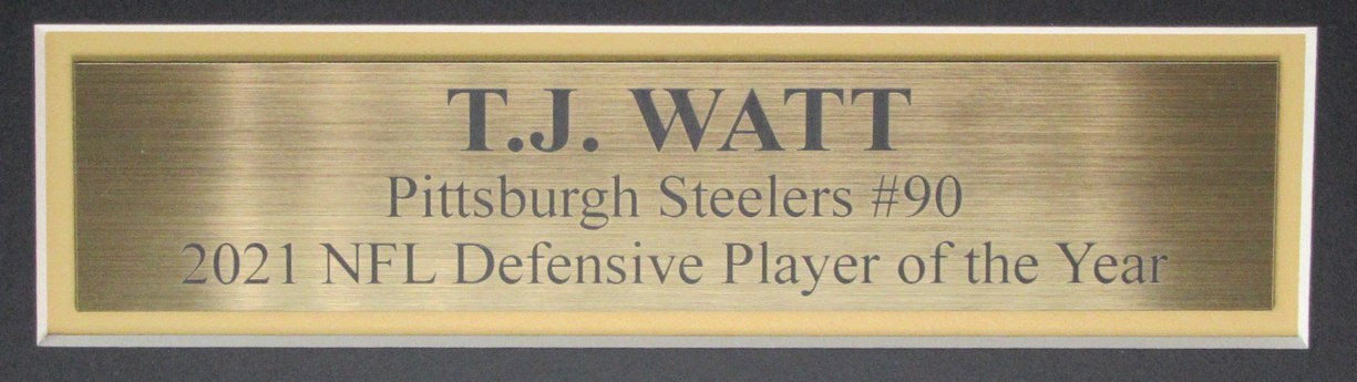 T.J. Watt Autographed White Football Jersey