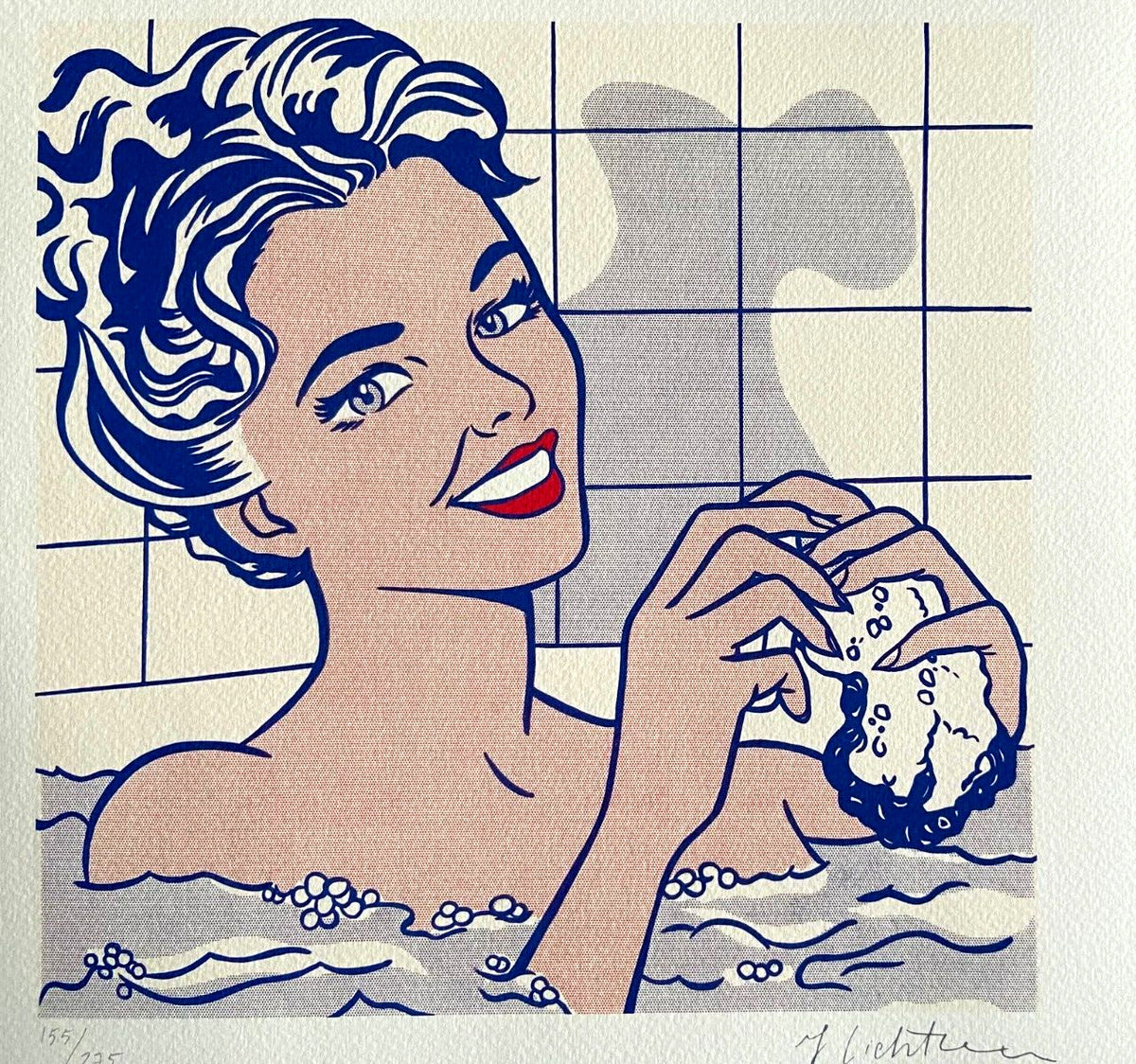 Rare Signed Numbered Lithograph by Roy Lichtenstein with COA